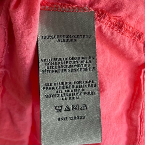 •Calvin Klein• Coral  Eyelet Lined Casual Dress - Size 12 Months - Picture 6 of 8